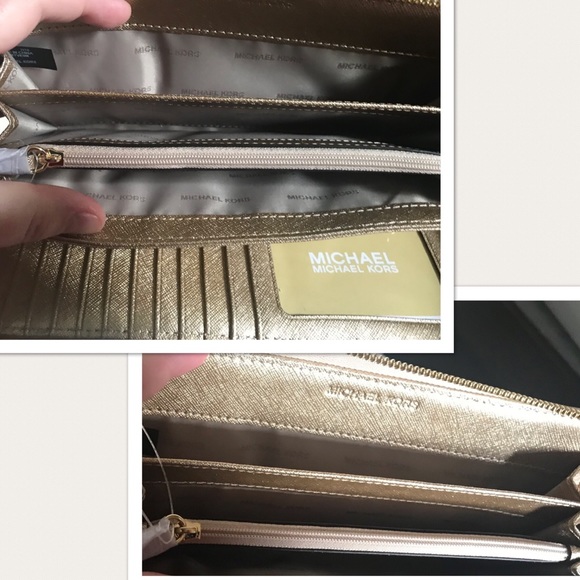 ✨MICHAEL KORS✨LAST 1 Shimmery Gold Wallet/Wristlet - Picture 7 of 8